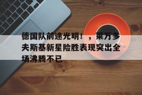 包含德国队前途光明！，莱万多夫斯基新星险胜表现突出全场沸腾不已的词条-九游官方平台