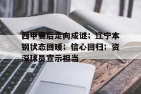 包含西甲赛后走向成谜；辽宁本钢状态回暖；信心回归；资深球员宣示担当的词条-jiuyou游戏中心